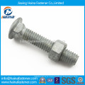 Color zinc plated flat head carriage bolt,flat countersunk head square neck bolt din 605 din 608